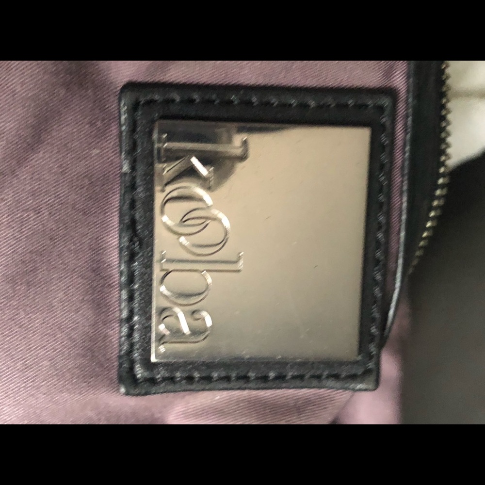 Black leather purse